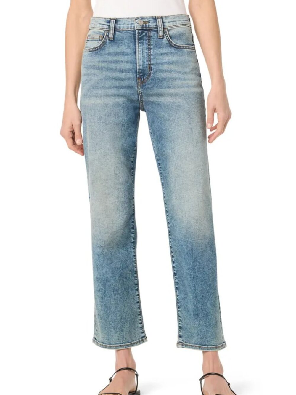 HUDSON Noa High Rise Straight Ankle Jeans-Brenda Light Wash- size 25